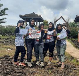 Beregu Putri wakili Geoheritage Cross Country di Gunung Ireng 